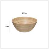 Bol de salata bambus natur 17 cm - Five