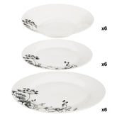 Set 18 piese floral alb - Secret de Gourmet