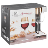Set pahare vin set 6 arya or 38 cl - Secret de Gourmet
