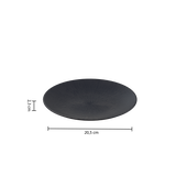 Set farfurii desert atelier noir D21 cm - Secret de Gourmet