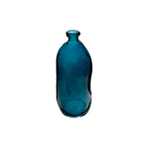 Decor pentru casa, sticla recyc albastra H35 cm - Atmosphera