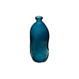 Decor pentru casa, sticla recyc albastra H35 cm - Atmosphera