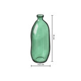Decor pentru casa, sticla recyc sticla kaki H35 cm - Atmosphera