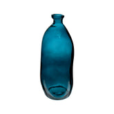 Decor pentru casa, sticla recyc albastra H51 cm - Atmosphera
