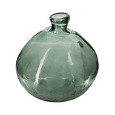 Decor pentru casa, rotund recyc sticla kaki D33 cm - Atmosphera