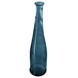Decor pentru casa, lung recyc sticla albastra H80 cm - Atmosphera