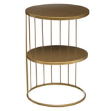 Mobilier interior, masa laterala metal aurie kobu - Atmosphera