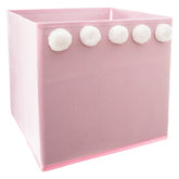 Decoratiune copii, depozitare non-woven pompom roz - Atmosphera For Kids