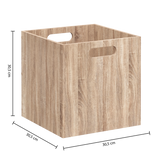 Cutie depozitare lemn 31 x 31 cm natur - Five