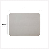 Covor diatomita 35 x 45 cm gri - Five