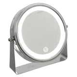 Oglinda LED de podea argintie D19 cm - Five