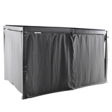 Pergola independenta din aluminiu Hesperide Avila graphite 4 x 3 m