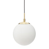 Corp de iluminat, lampa suspendata dris glob sticla alb D20 cm - Atmosphera