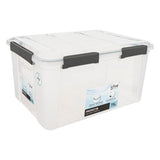 Cutie depozitare plastic cu capac, 75 l