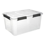 Cutie depozitare plastic cu capac, 50 l
