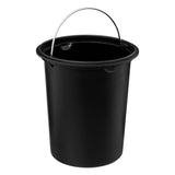 Cos gunoi 3 l inchidere moale negru color - Five