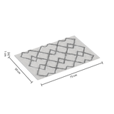 Covoras baie bumbac ethnic 50 x 75 cm gri - Five