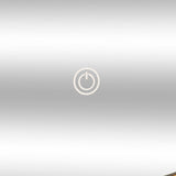 Oglinda rotunda perete bambus LED - Five