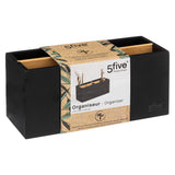 Organizator 4 comp natureo negru - Five