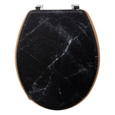 Capac wc negru lea - Five