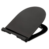 Capac wc subtire softcl negru - Five