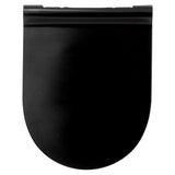 Capac wc subtire softcl negru - Five