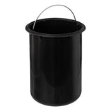 Cos gunoi softcl 3 l piele neagra - Five