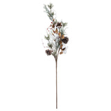 Creanga cu boabe si bumbac, H 78 cm | Atmosphera