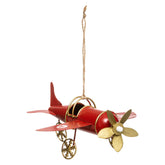 Figurina avion retro, rosu, 15 cm | Atmosphera
