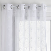 Perdea voal broderie mia alb 140 x 240 cm - Atmosphera