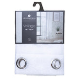 Perdea voal broderie mia alb 140 x 240 cm - Atmosphera