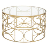 Mobilier interior, masa de cafea aurie artificiala - Atmosphera