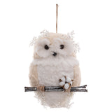 Bufnita pe creanga, ornament suspendat, H 50 cm | Atmosphera
