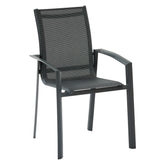 Mobilier exterior, fotoliu dining axant pepper/grafit - Hesperide