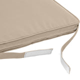 Perna de scaun Korai, culoarea graului, 40x40x4cm, din poliester, cu sistem de inchidere cu velcro - Hesperide