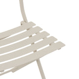 Scaun pliant Greensboro, culoare argila, fabricat din otel acoperit cu epoxid - Hesperide