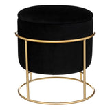 Mobilier interior, cufar taburet eliane neg - Atmosphera