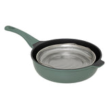 Tigaie adanca alu turnat 28 cm verde - Five