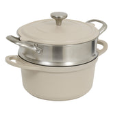 Cast alu pot steamer 24 taupe - Five