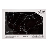 Tocator 30 x 20 cm sticla negru mar - Five