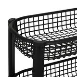 Carucior negru 4 niveluri cosuri PP - Five