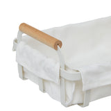 Cos paine alb, L 27,6 x D 15,9 x H 10,9 cm, metalic