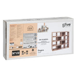 Mobilier depozitare, rar 16 cpt 15 mm natur asortat - Five