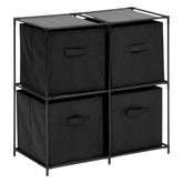 Mobilier depozitare, lot etajera cu 4 cutii mix el - Five