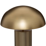 Lampadar cilindric in forma de ciuperca 100 cm inaltime metal auriu Atmosphera