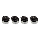 Set 4 lumanari pastila poinsettia, negre, 88 g | Atmosphera