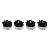 Set 4 lumanari pastila poinsettia, negre, 88 g | Atmosphera