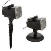 Proiector 4 imagini 1 LED, exterior, alb rece | Feeric