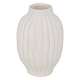 Vaza alb cu dungi fernand H22 cm - Atmosphera