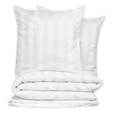 Set pilota bum. satin alb 260 x 240 cm - Atmosphera